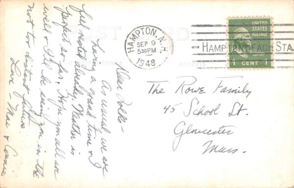 Hampton Falls New Hampshire Baptist Church Real Photo Vintage Postcard AA85698 - Image 2