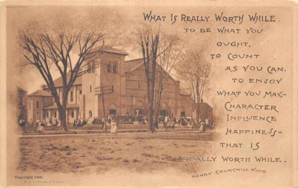 Oberlin Ohio Oberlin College Finney Chapel Vintage Postcard AA85706