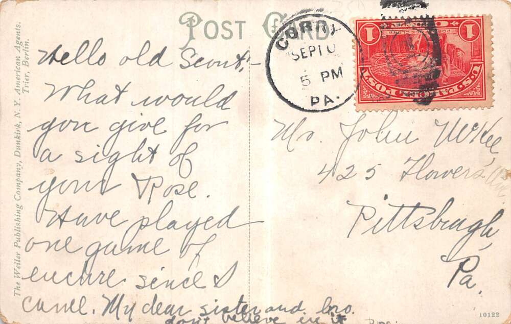 Corry Pennsylvania West Main Street Coke Sign Vintage Postcard AA85716 - Image 2