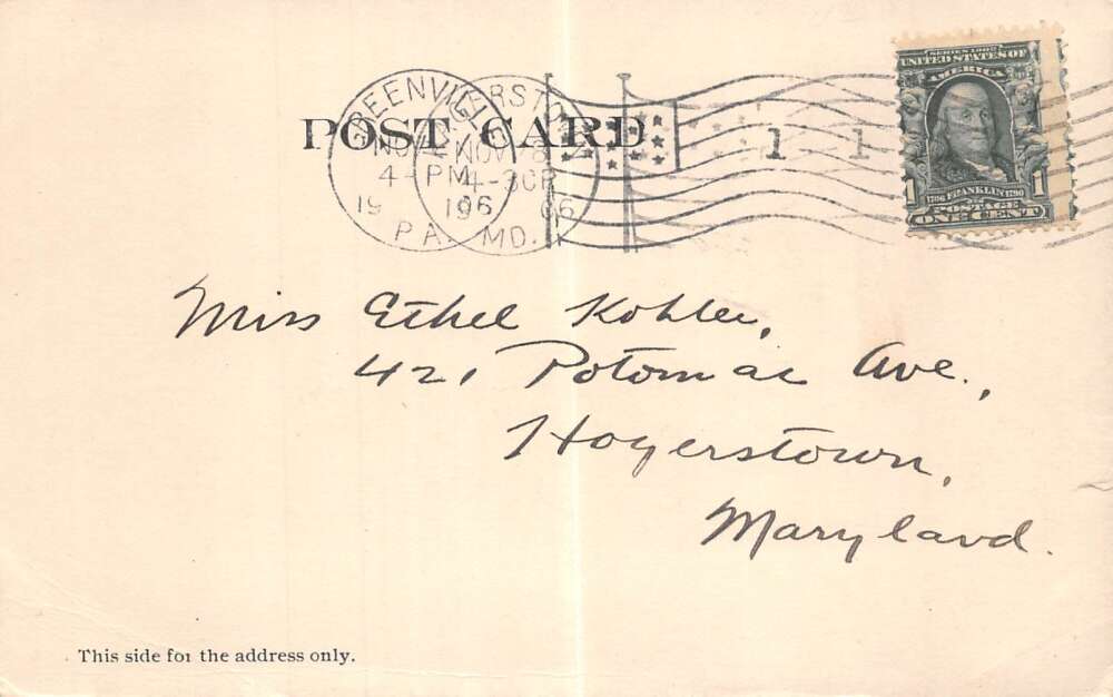 Greenville Pennsylvania Circus Day Parade Vintage Postcard AA85717 - Image 2