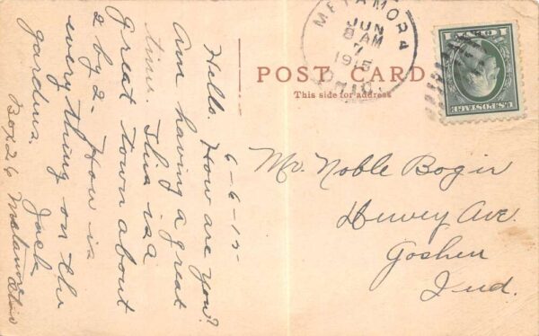 Metamora Ohio Main Street Vintage Postcard AA85719 - Image 2