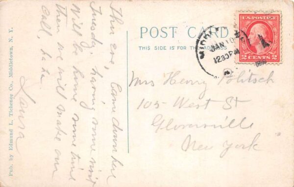 Middletown New York State Hospital Grounds Pond Scenic View Postcard AA104035 - Image 2
