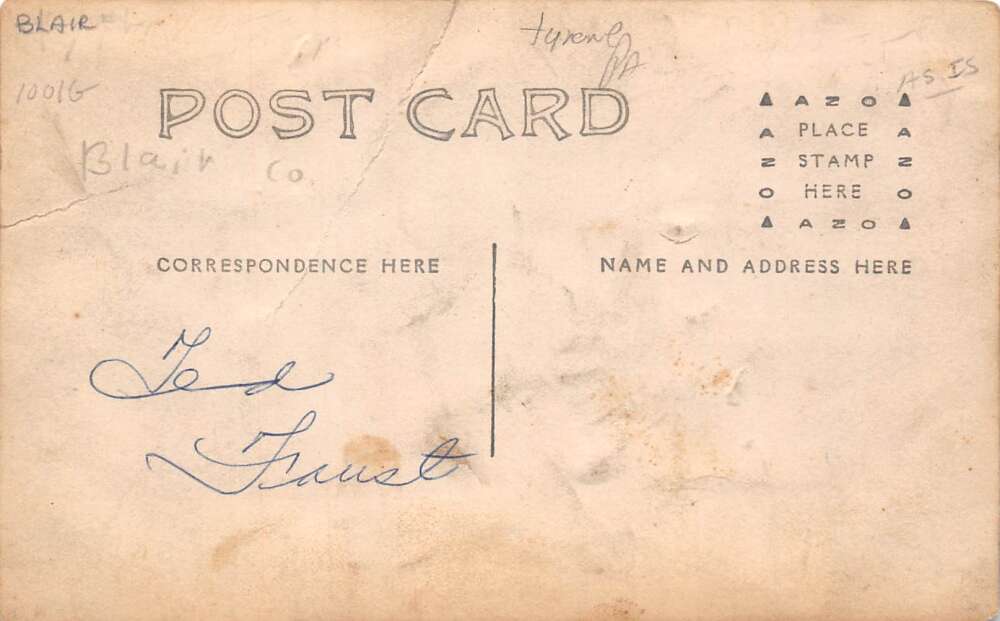 Tyrone Pennsylvania Hoffman Bakery Delivery Wagon Real Photo Postcard AA104084 - Image 2