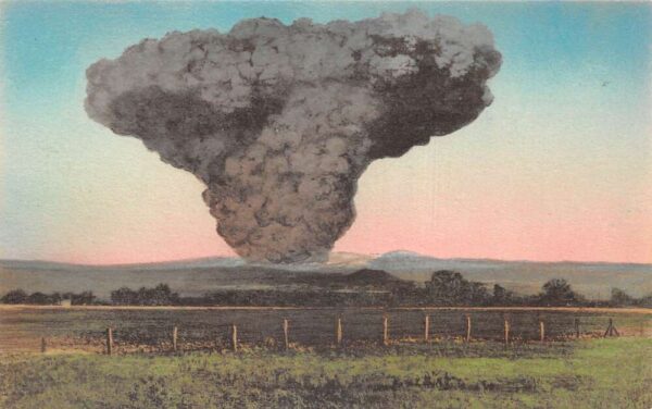 Red Bluff California Mt Lassen Volcano Eruption 1916 Vintage Postcard AA104110