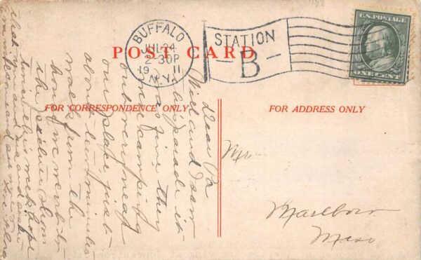 Chicago Illinois Buffalo New York? Woodmen of America Parade Postcard AA104119 - Image 2