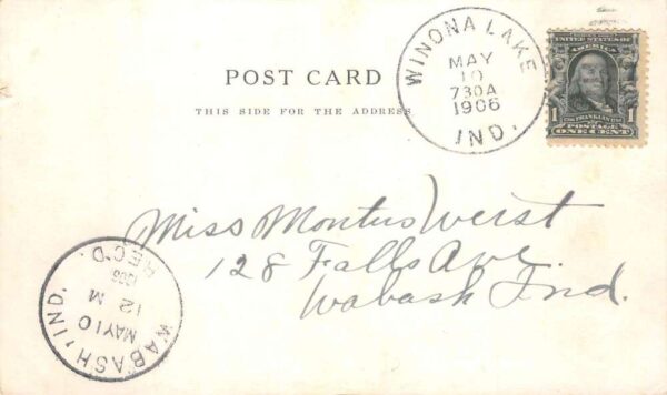 Winona Lake Indiana Summer Homes Multiview Vintage Postcard AA104123 - Image 2