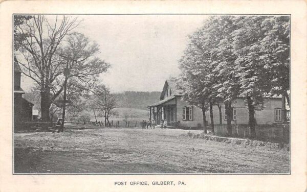 Gilbert Pennsylvania Post Office Vintage Postcard AA104135