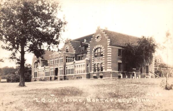 Northfield Minnesota IOOF Home Real Photo Vintage Postcard AA104142