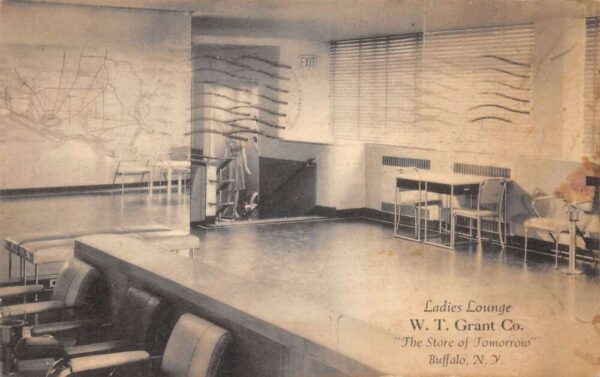 Buffalo New York WT Grant Co Store Ladies Lounge Vintage Postcard AA104154