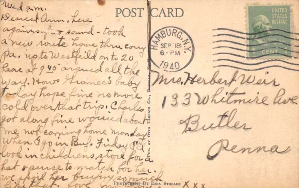 Buffalo New York WT Grant Co Store Ladies Lounge Vintage Postcard AA104154 - Image 2