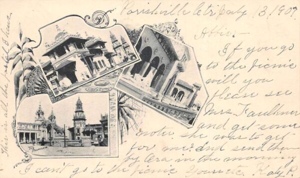 Buffalo New York Pan American Expo Buildings Private Mail Postcard AA104158