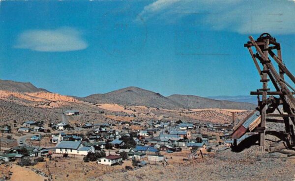 Randsburg California Birds Eye View from Yellow Aster Mine Postcard AA104166