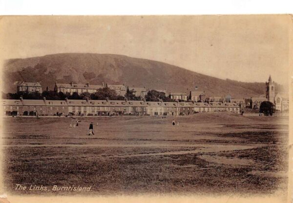 Burntisland Scotland Golf Course The Links Vintage Postcard AA104169