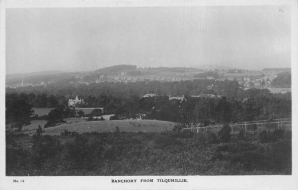 Banchory Scotland View from Tilquihillie Real Photo Vintage Postcard AA104177