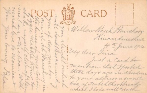 Banchory Scotland View from Tilquihillie Real Photo Vintage Postcard AA104177 - Image 2