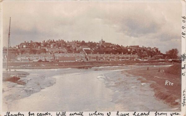 Rye England Birds Eye View Real Photo Vintage Postcard AA104180