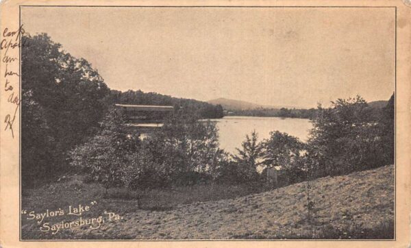 Saylorsburg Pennsylvania Saylor's Lake Scenic View Vintage Postcard AA104181