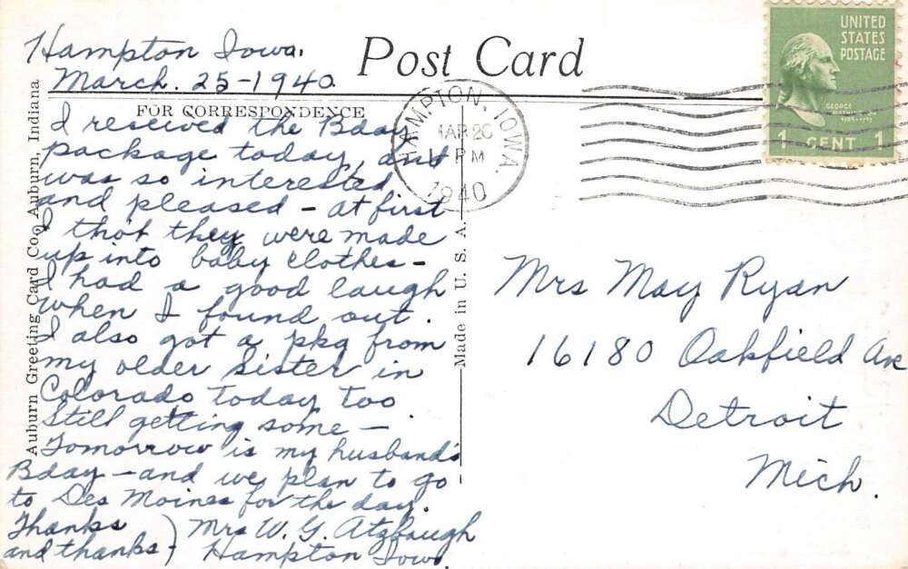 Dr. WS Pitts author of The Little Brown Church in the Vale Postcard AA104222 - Image 2