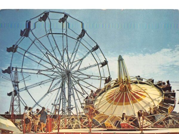 Norfolk Virginia Ocean View Amusement Park Ferris Wheel Postcard AA104239