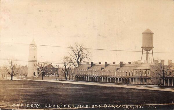 Madison New York Barracks Officers Quarters Real Photo Vintage Postcard AA104244