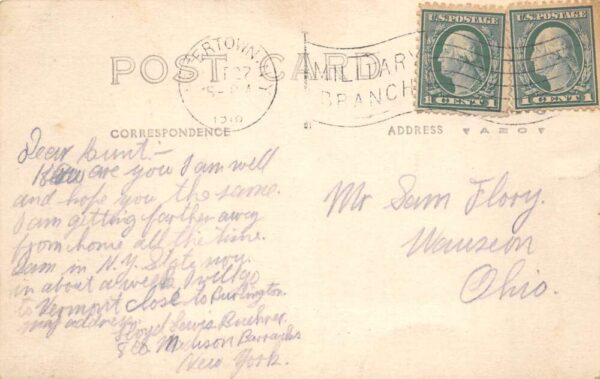 Madison New York Barracks Officers Quarters Real Photo Vintage Postcard AA104244 - Image 2