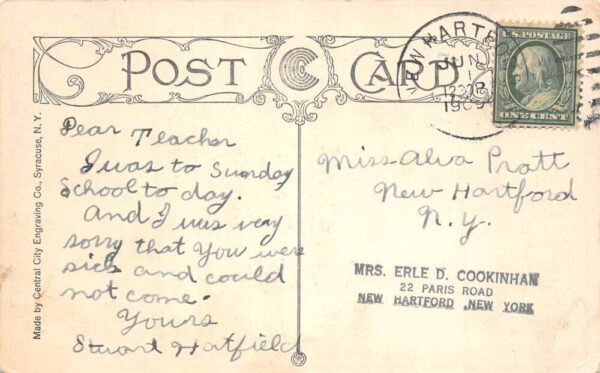 Conkling Unconditionals Parade Escorting Sherman 1908 Vintage Postcard AA104267 - Image 2