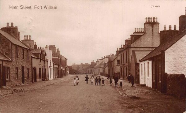 Port William Scotland Main Street Real Photo Vintage Postcard AA104275