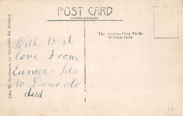 Burnley England Lane Head Street Scene Real Photo Vintage Postcard AA104276 - Image 2