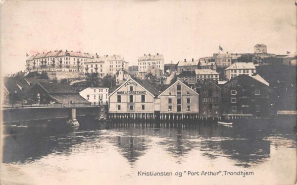 Tronheim Norway Port Arthur Scenic View Real Photo Vintage Postcard AA104277