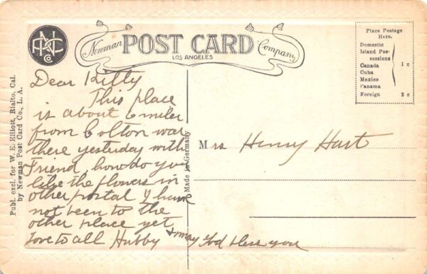 Rialto California Methodist Episcopal Church Vintage Postcard AA104278 - Image 2