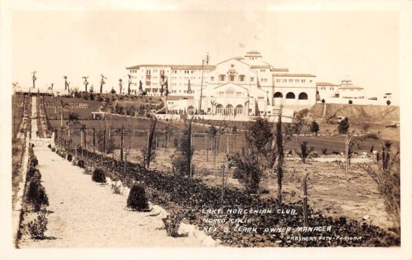 Norco California Lake Norconian Club Real Photo Vintage Postcard AA104286