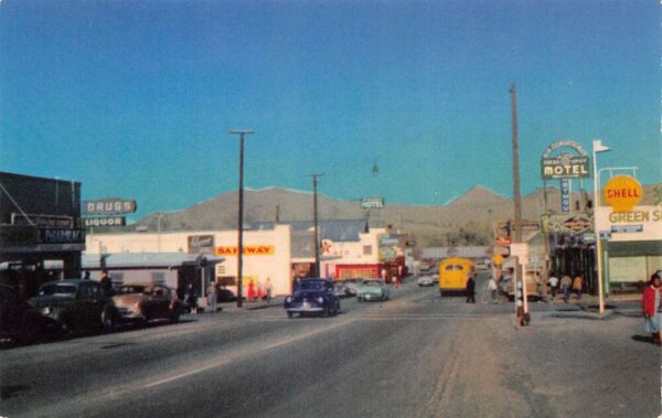 Victorville California Business Center Shell Gas Station Postcard AA104303