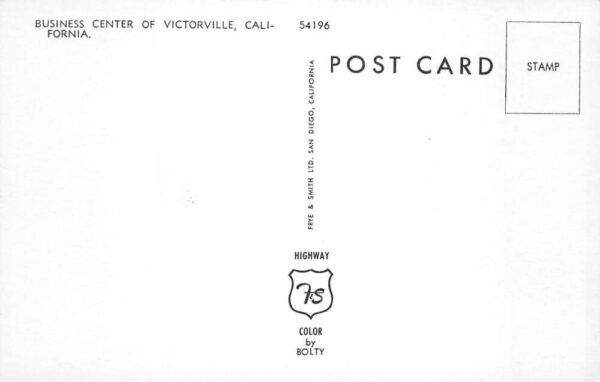 Victorville California Business Center Shell Gas Station Postcard AA104303 - Image 2