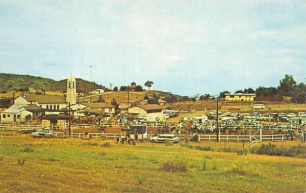 Jamul California St Pius X Cavalcade Barbecue Vintage Postcard AA104309