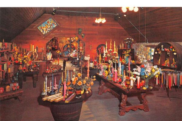 St Helena California Hurd Beeswax Candles Store Interior Postcard AA104322