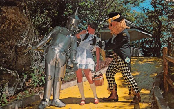 Banner Elk North Carolina Beech Mt Land of Oz Tin Man Dorothy Postcard AA104333
