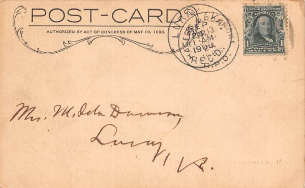 Front Royal Virginia Main & Chester Streets, Undivided Back, PC U24379 - Image 2
