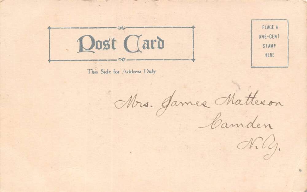 Westmoreland New York Rome Street, Undivided Back, Vintage Postcard U24391 - Image 2