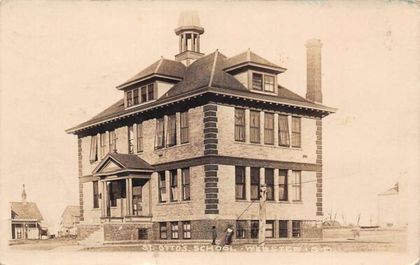 Webster South Dakota St. Otto's School, Real Photo, Vintage Postcard U24401