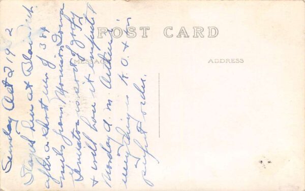 Blair Nebraska Public Library, Real Photo, Vintage Postcard U24427 - Image 2
