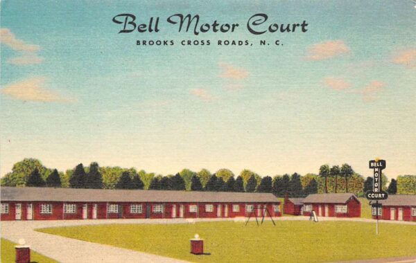 Brooks Cross Roads North Carolina Bell Motor Court, Color Linen, PC U24478