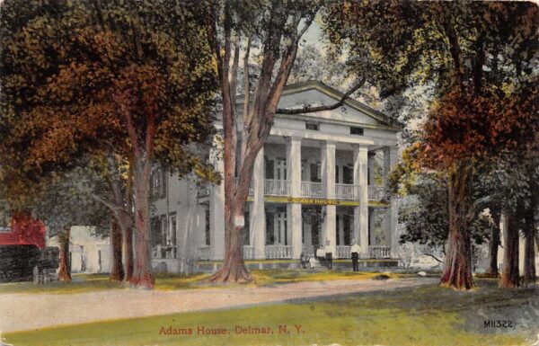 Delmar New York Adams House Vintage Postcard AA104453