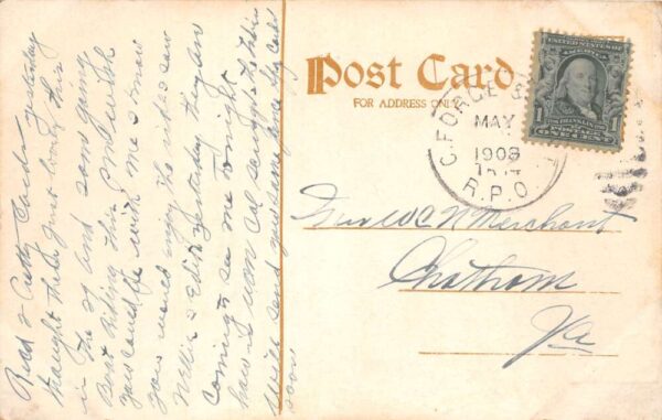 Hinton West Virginia Third Avenue Street Scene Vintage Postcard AA104464 - Image 2