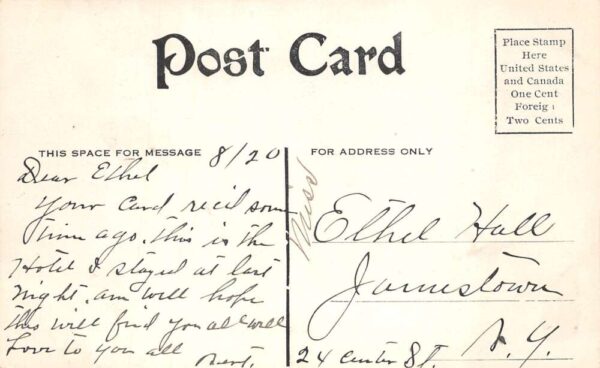 Portal North Dakota Grand View Hotel Vintage Postcard AA104473 - Image 2