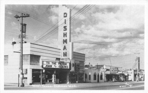 Dishman Washington Dishman Theatre Real Photo Vintage Postcard AA104482