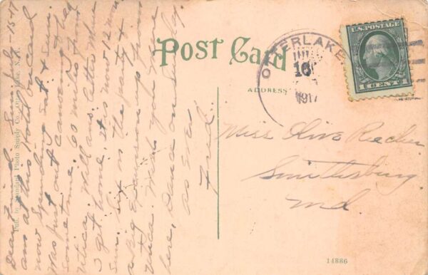 Otter Lake New York Otter Lake Hotel Cars Parked Vintage Postcard AA104486 - Image 2