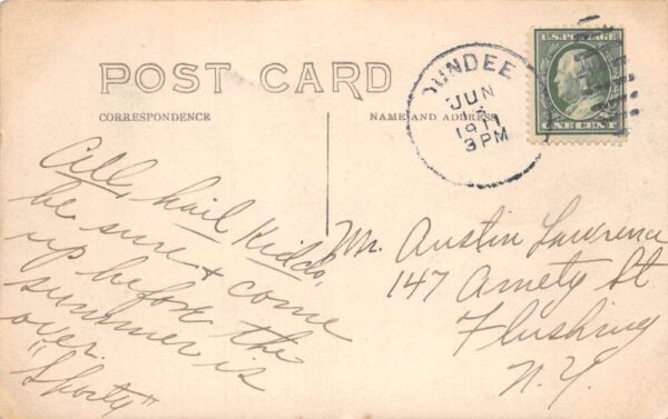 Dundee New York Seneca Street Real Photo Vintage Postcard AA104488 - Image 2