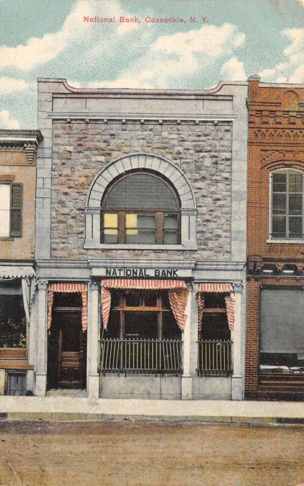Coxsackie New York National Bank Vintage Postcard AA104489