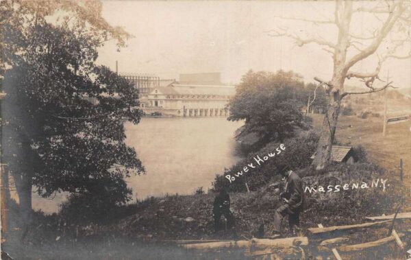 Massena New York Power House Real Photo Vintage Postcard AA104490