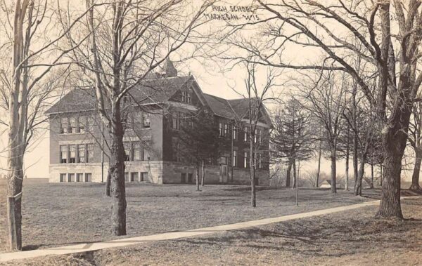 Markesan Wisconsin High School Real Photo Vintage Postcard AA104511